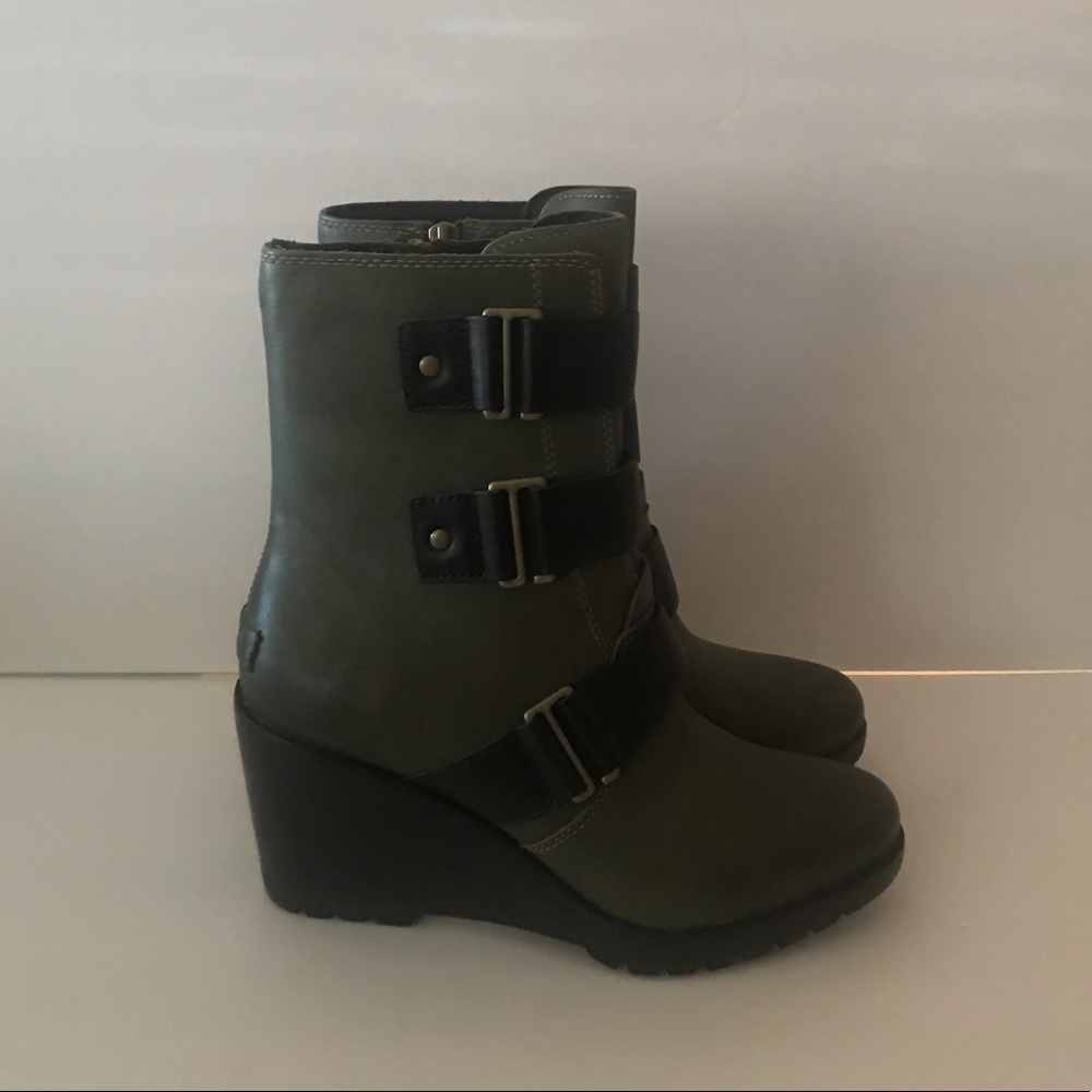 Sorel After Hours Nori Wedge Green/Black 8 - Picture 7 of 10